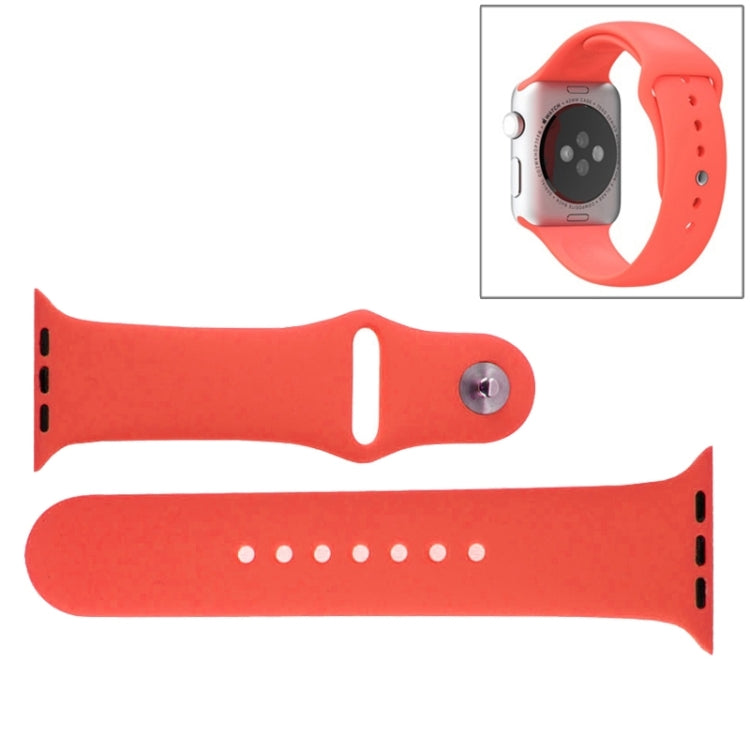 For Apple Watch Sport 38mm High-performance Rubber Sport Watch Band with Pin-and-tuck Closure