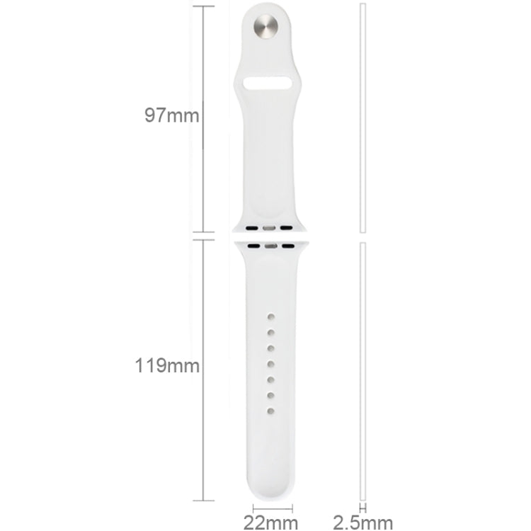 For Apple Watch Sport 42mm High-performance Rubber Sport Watch Band with Pin-and-tuck Closure