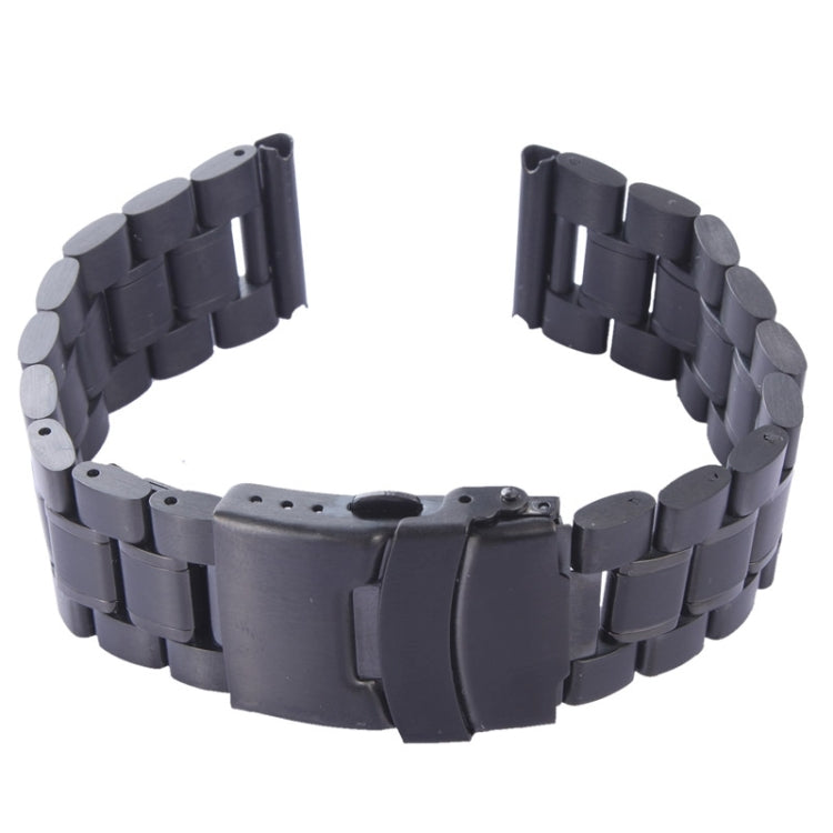 For Apple Watch 38mm Black Steel Watch Band, Only Used in Conjunction with Connectors (S-AW-3291)