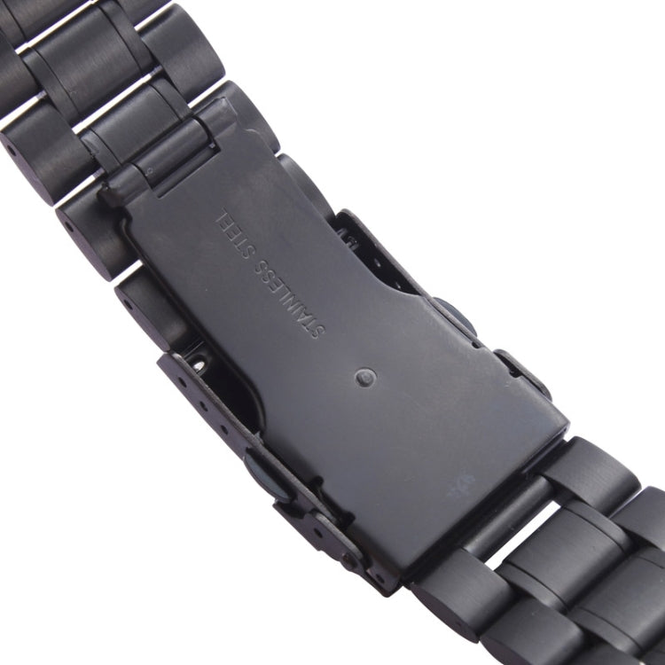 For Apple Watch 38mm Black Steel Watch Band, Only Used in Conjunction with Connectors (S-AW-3291)