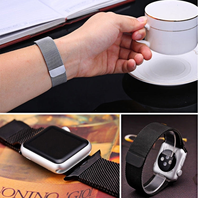 For Apple Watch 38mm Milanese Loop Magnetic Stainless Steel Watchband, For Apple Watch 42mm / 41mm / 40mm / 38mm