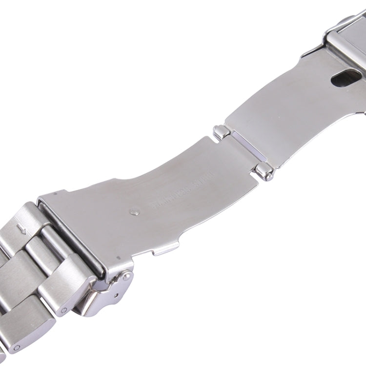 Bracelet de montre à boucle classique en acier inoxydable pour Apple Watch 42 mm
