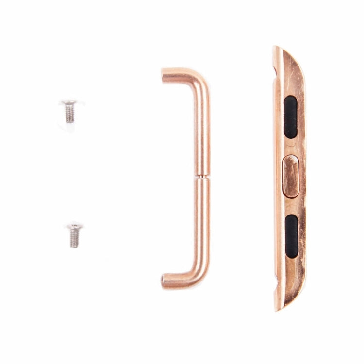 For Apple Watch 42 / 44 / 45mm Metal Strap Connector Metal Buckle, Pair
