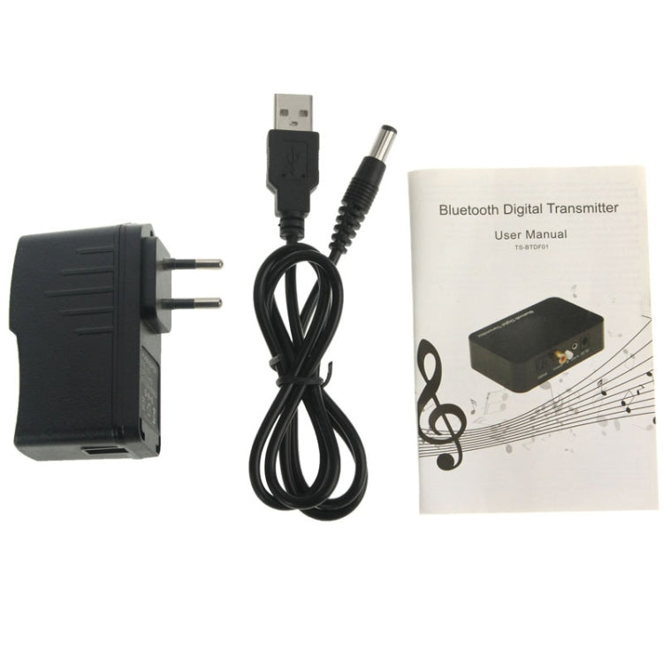 Transmetteur audio coaxial optique numérique Bluetooth 2.1 portable TS-BTDF01 avec prise jack 3,5 mm pour haut-parleur Bluetooth, casque, lecteur MP3/MP4