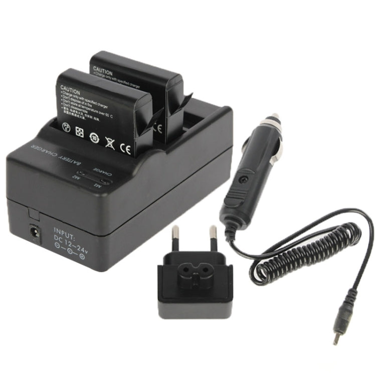 AHDBT-401 Digital Camera Double Battery Charger + Car Charger + Adapter for GoPro HERO4, GP280-B