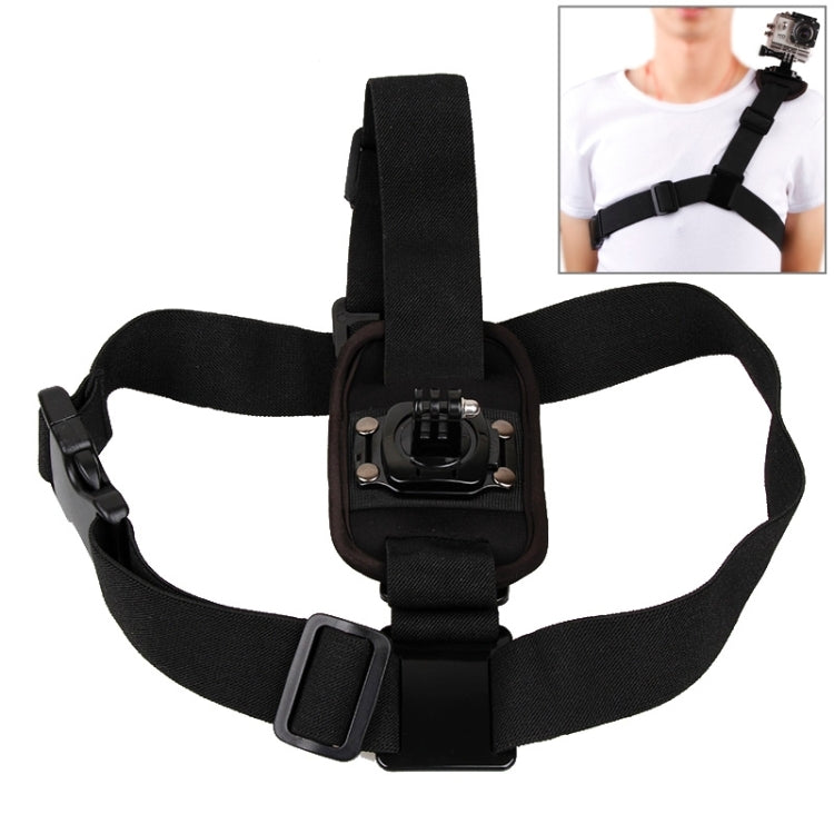 360 Degree Rotary Special Sports Single Shoulder DV Chest Belt for GoPro, Insta360, DJI and Other Action Cameras, Single Shoulder Belt