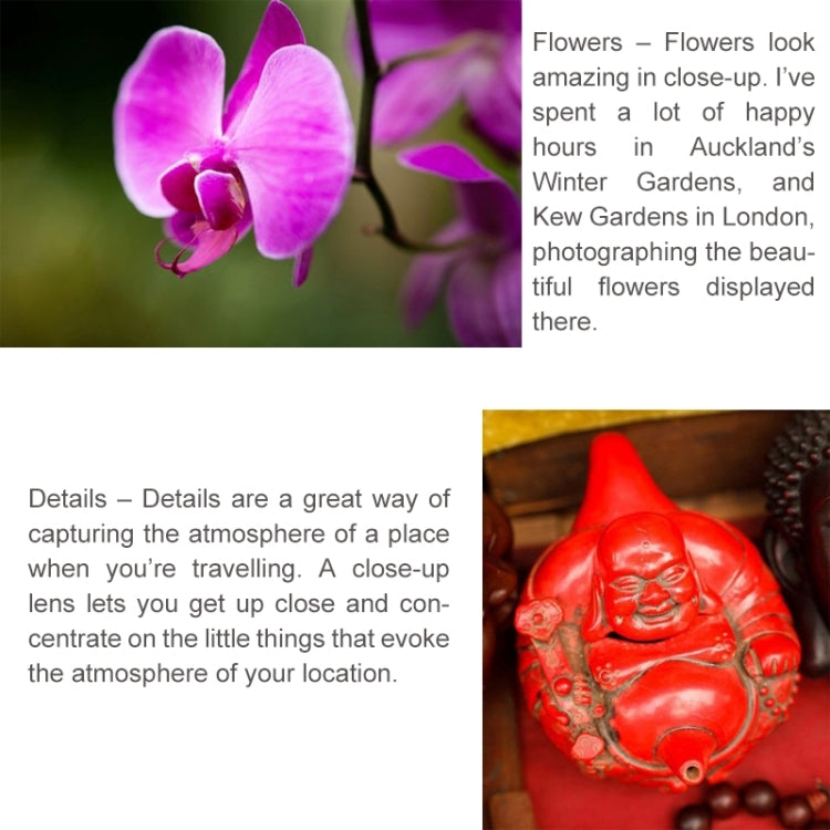 6 in 1 58mm Close-Up Lens Filter Macro Lens Filter + Filter Adapter Ring for GoPro HERO3, 6 in 1 58mm