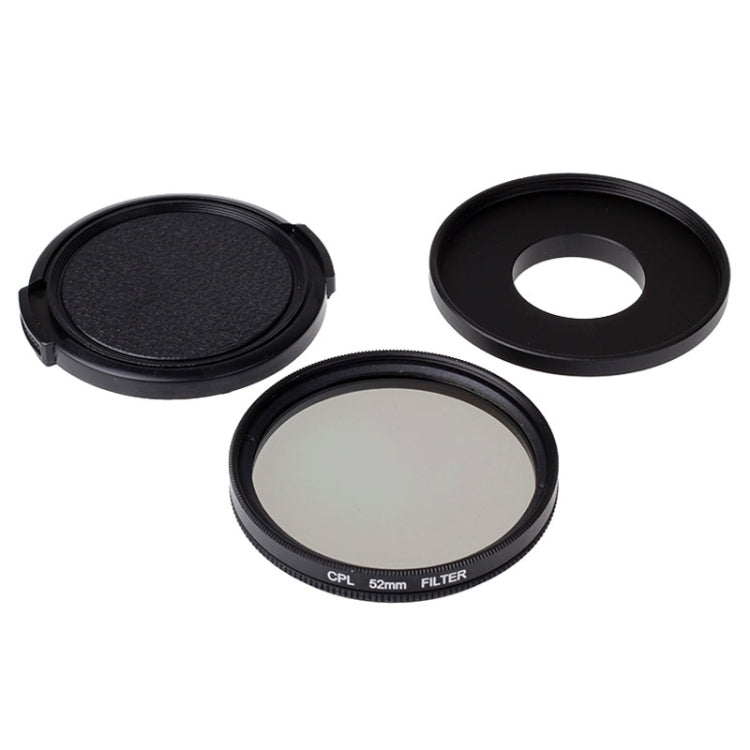 52mm CPL Filter Circular Polarizer Lens Filter with Cap for Xiaomi Xiaoyi 4K+ / 4K, Xiaoyi Lite, Xiaoyi  Sport Camera, 52mm CPL Filter