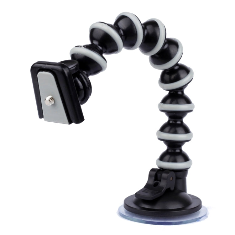 Steering Car Glass Suction Cup Mount for PULUZ Action Sports Cameras Jaws Flex Clamp Mount for GoPro, Insta360, DJI and Other Action Cameras, Suction Cup Mount