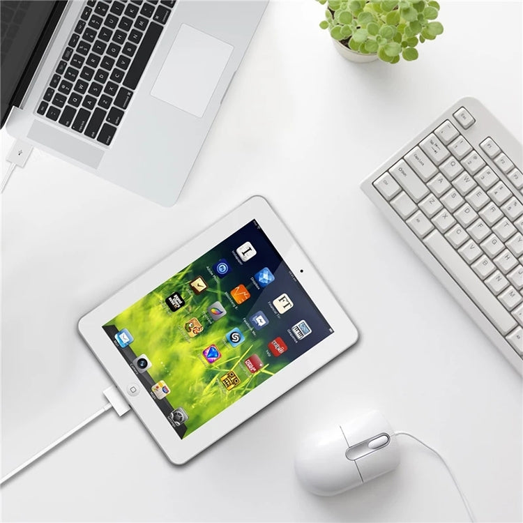 Câble USB double face de 1 m pour synchronisation et chargement de données, compatible avec iPhone 4 et 4S, iPhone 3GS, 3G, iPad 3, iPad 2, iPad et iPod Touch.