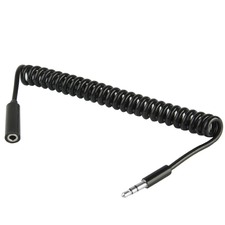 Câble auxiliaire 3,5 mm mâle vers femelle à ressort, compatible avec téléphones, tablettes, écouteurs, lecteurs MP3, autoradios et plus encore. Longueur : 20 cm à 80 cm.