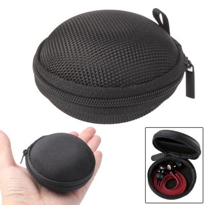 Grid Style Carrying Bag Box for Headphone / Earphone