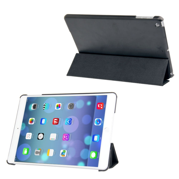 Étui en cuir givré à 3 volets avec support et fonction veille/réveil pour iPad Air