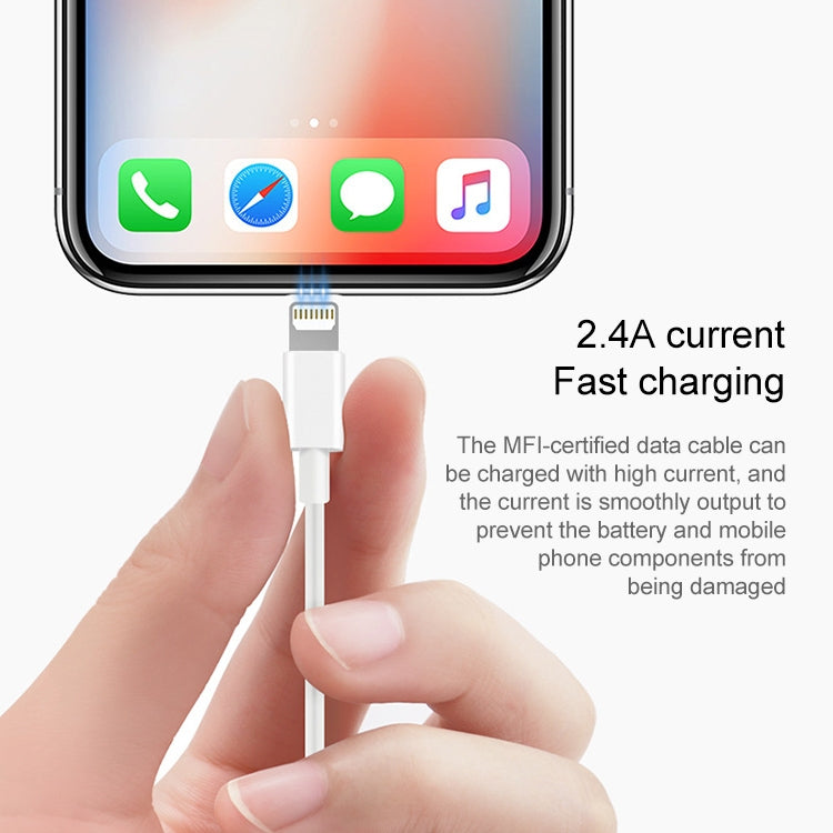 Câble USB de synchronisation de données et de chargement de 2 m pour iPhone, iPad