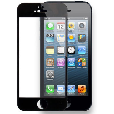 Tempered Glass Protective Film for iPhone 5 & 5S & 5C, For iPhone 5 & 5S & 5C Black (1 PC)
