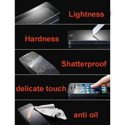 0.26mm 9H+ Surface Hardness 2.5D Explosion-proof Tempered Glass Film for iPhone 5 / 5S /5C