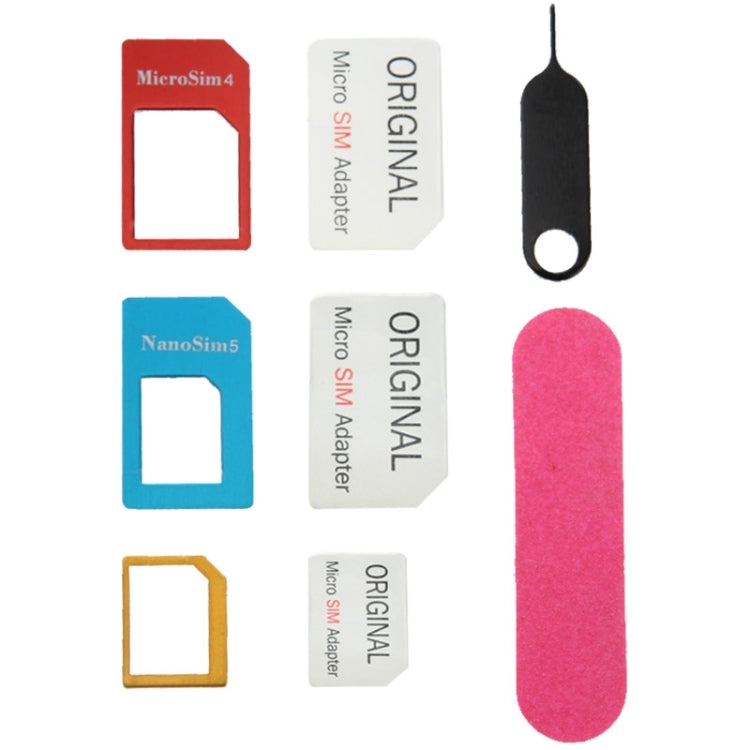 Nano SIM to Micro SIM Card Adapter + Nano SIM to Standard SIM Card Adapter + Micro SIM to Standard SIM Card Adapter + Sim Card Tray Holder Eject Pin Key Tool with Double Sided Tape for iPhone 5 & 5S, iPhone 4 & 4S, 3GS / 3G�����������������������������...