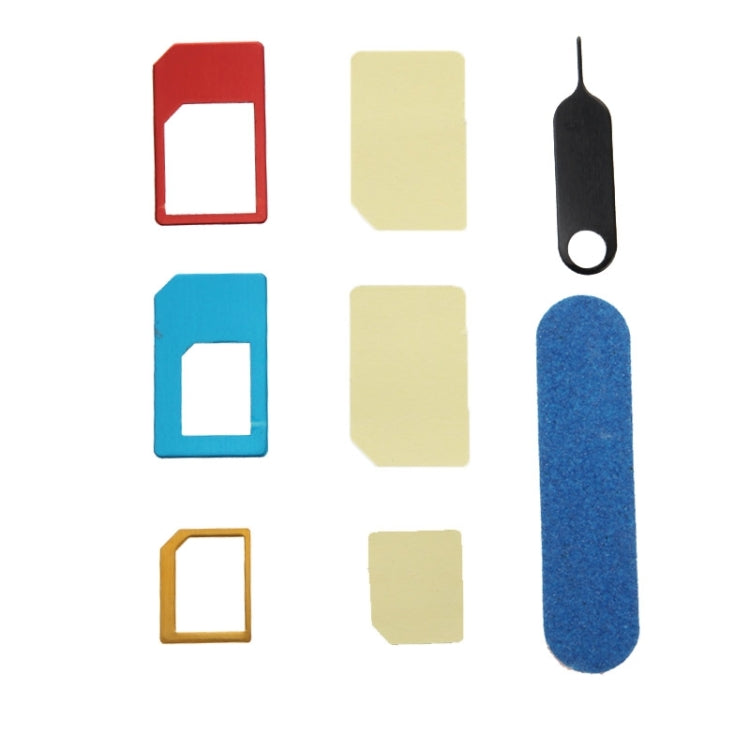 Nano SIM to Micro SIM Card Adapter + Nano SIM to Standard SIM Card Adapter + Micro SIM to Standard SIM Card Adapter + Sim Card Tray Holder Eject Pin Key Tool with Double Sided Tape for iPhone 5 & 5S, iPhone 4 & 4S, 3GS / 3G�����������������������������...