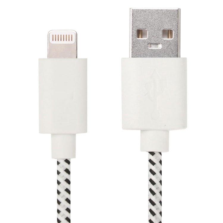 1m Nylon Netting USB Data Transfer Charging Cable For iPhone, iPad, Compatible with up to iOS 15.5