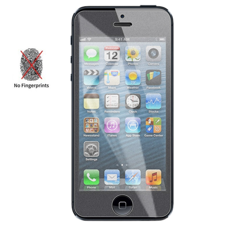 Film en verre trempé antireflet et antidéflagrant 2,5D de 0,3 mm pour iPhone 5, 5S et 5C
