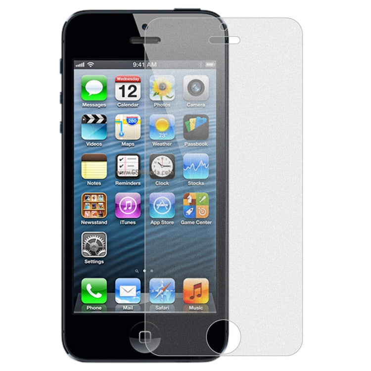 Film en verre trempé antireflet et antidéflagrant 2,5D de 0,3 mm pour iPhone 5, 5S et 5C