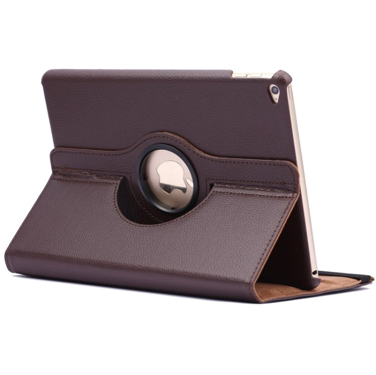 Étui à rabat en cuir texturé Litchi rotatif à 360 degrés avec support à 2 vitesses pour iPad Air 2