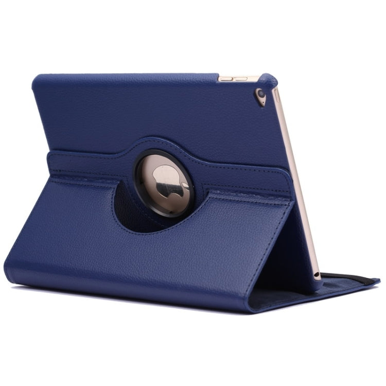 Étui à rabat en cuir texturé Litchi rotatif à 360 degrés avec support à 2 vitesses pour iPad Air 2
