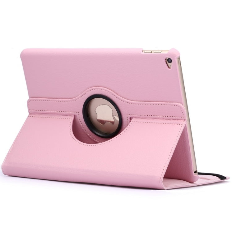 Étui à rabat en cuir texturé Litchi rotatif à 360 degrés avec support à 2 vitesses pour iPad Air 2