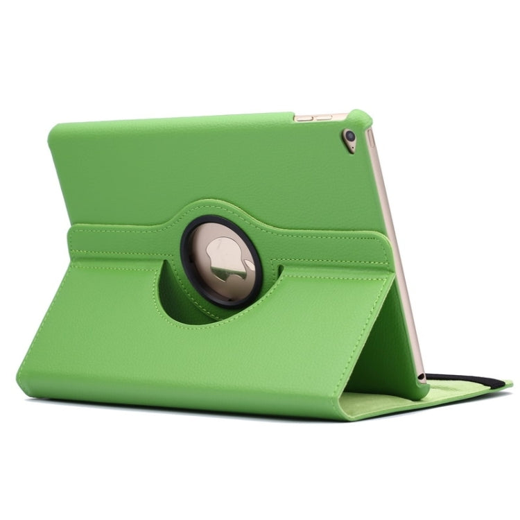 Étui à rabat en cuir texturé Litchi rotatif à 360 degrés avec support à 2 vitesses pour iPad Air 2