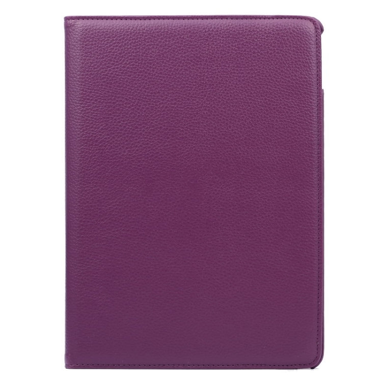 Étui à rabat en cuir texturé Litchi rotatif à 360 degrés avec support à 2 vitesses pour iPad Air 2