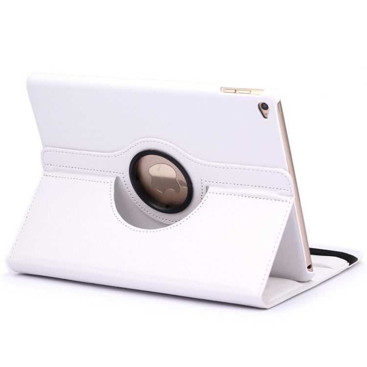 Étui à rabat en cuir texturé Litchi rotatif à 360 degrés avec support à 2 vitesses pour iPad Air 2