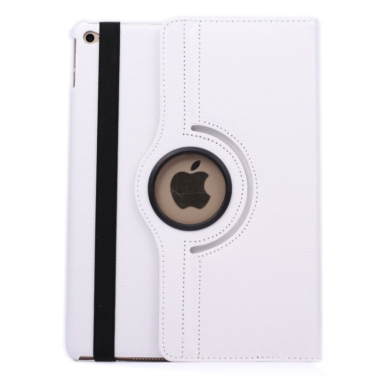 360 Degree Rotation Litchi Texture Flip Leather Case with 2 Gears Holder for iPad Air 2, For iPad Air 2