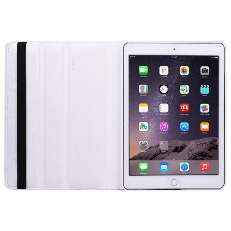 360 Degree Rotation Litchi Texture Flip Leather Case with 2 Gears Holder for iPad Air 2, For iPad Air 2