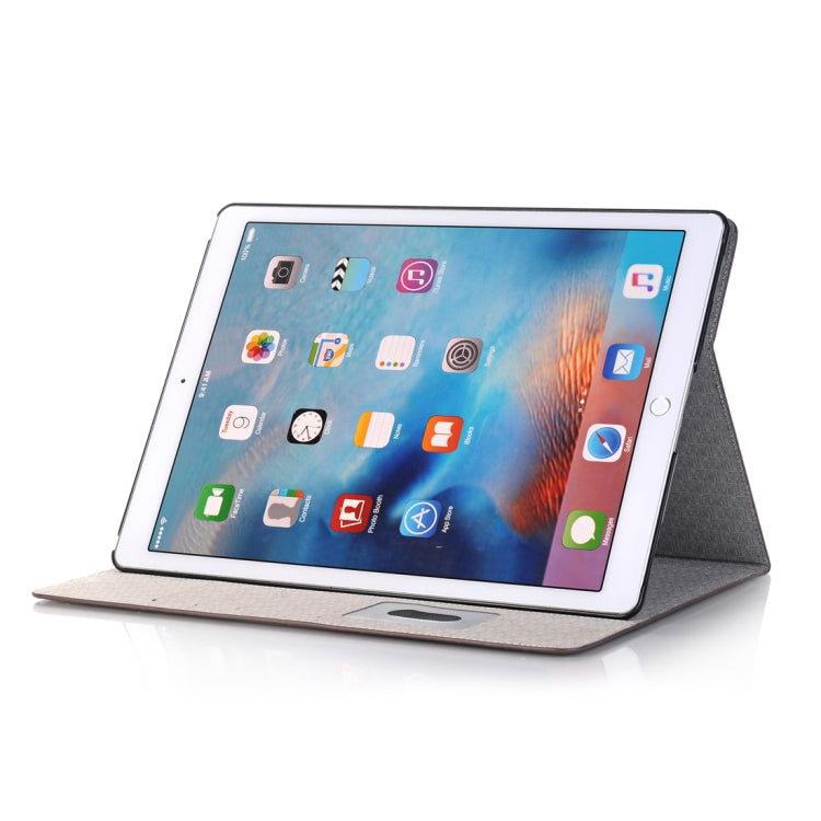 Étui à rabat horizontal en cuir effet crocodile avec support, emplacements pour cartes et portefeuille pour iPad Air 2