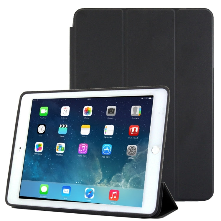 Étui en cuir intelligent 3 volets traité naturellement avec fonction veille/réveil et support pour iPad Air 2