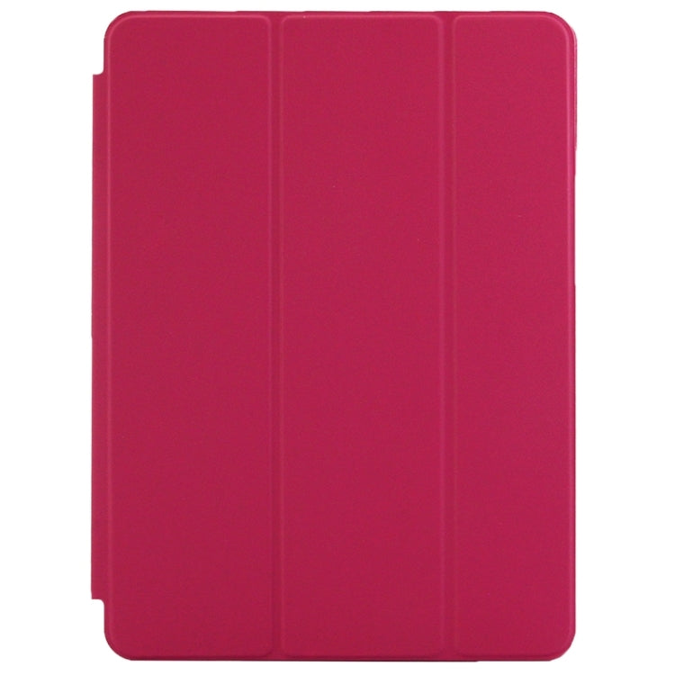 3-fold Naturally Treated Smart Leather Case with Sleep / Wake-up Function & Holder for iPad Air 2