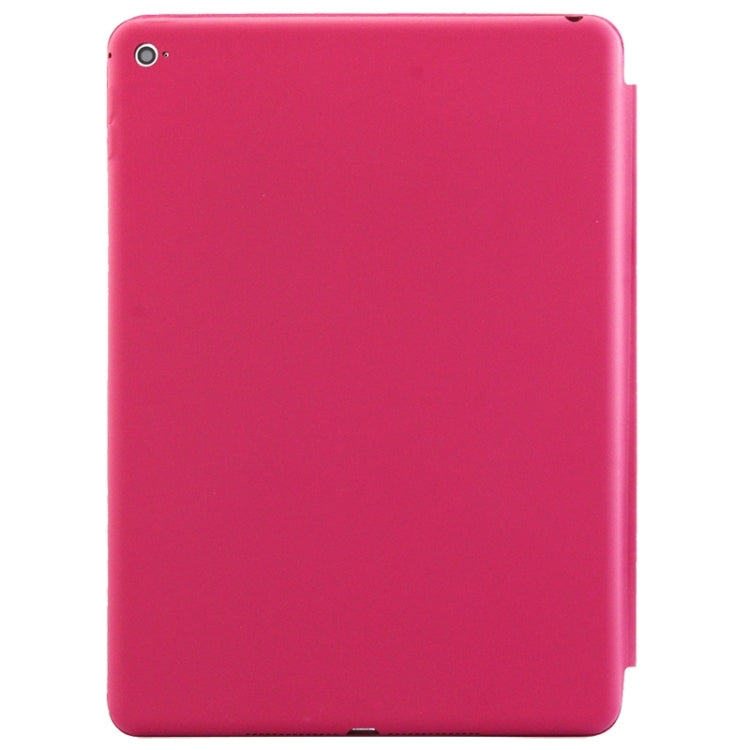3-fold Naturally Treated Smart Leather Case with Sleep / Wake-up Function & Holder for iPad Air 2