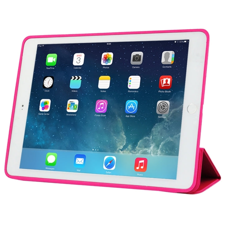 Étui en cuir intelligent 3 volets traité naturellement avec fonction veille/réveil et support pour iPad Air 2