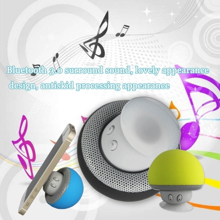 Enceinte Bluetooth en forme de champignon avec support à ventouse