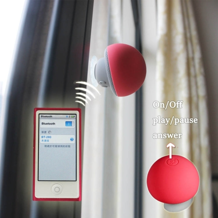 Enceinte Bluetooth en forme de champignon avec support à ventouse