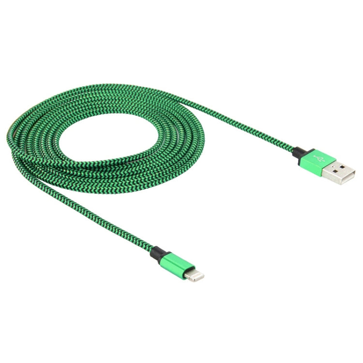 2A Woven Style USB to 8 Pin Sync Data / Charging Cable, Cable Length: 1m
