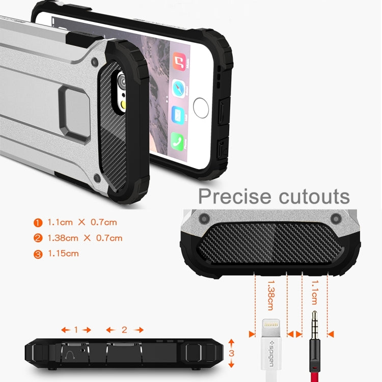 For iPhone 6 & 6s Tough Armor TPU + PC Combination Case