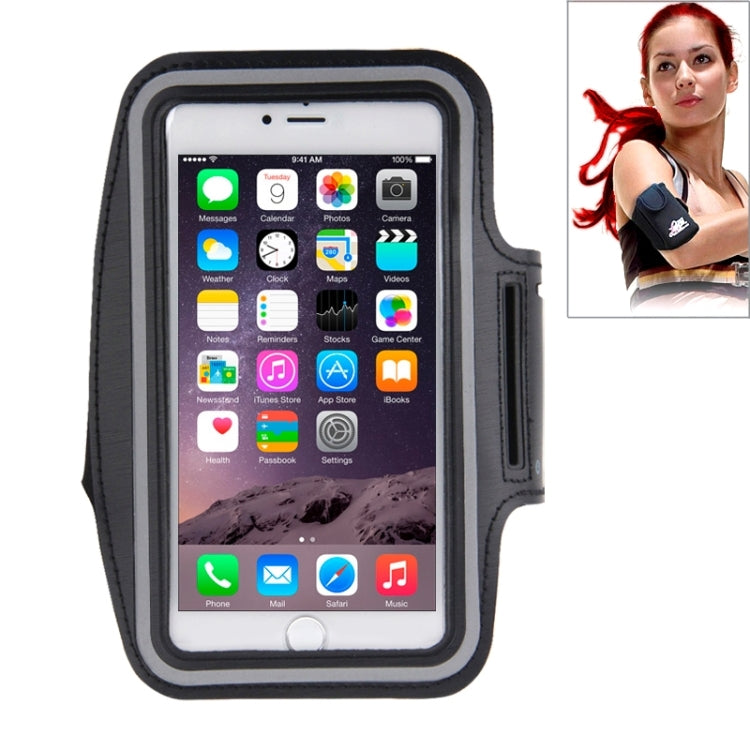 Sport Armband Case with Earphone Hole and Key Pocket for iPhone 6 Plus