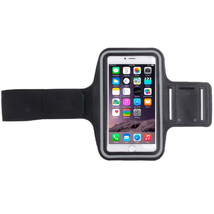 Sport Armband Case with Earphone Hole and Key Pocket for iPhone 6 Plus