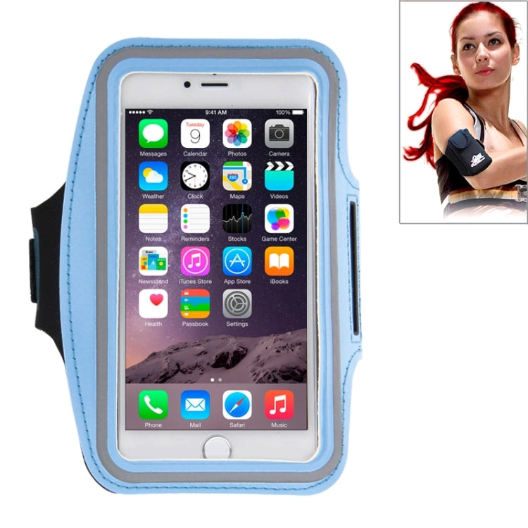 Sport Armband Case with Earphone Hole and Key Pocket for iPhone 6 Plus