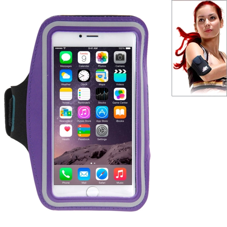 Sport Armband Case with Earphone Hole and Key Pocket for iPhone 6 Plus