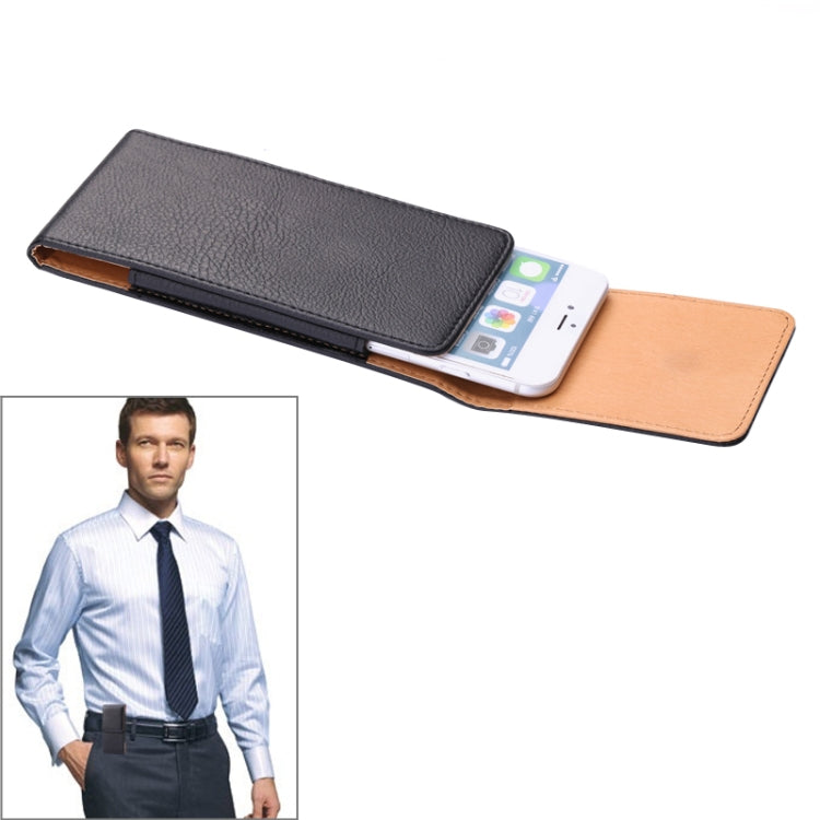 Litchi Texture Vertical Style Waist Bag for iPhone 6 Plus, Galaxy Note 4 / Note III / Note II