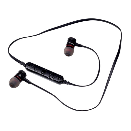 Black A920BL stereo earphones showing ergonomic design and touch controls