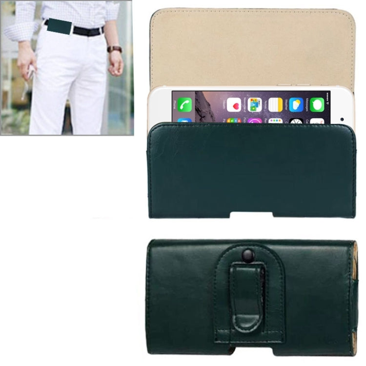 Crazy Horse Texture Horizontal Style Leather Waist Bag for iPhone 6 Plus / Galaxy Note 4 / Note 3 / Note 2 / A5 & A3