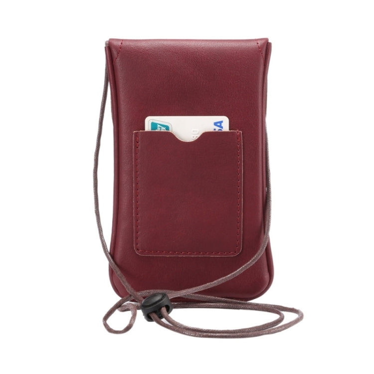 Universal Vertical PU Leather Case / Phone Leather Bag with String
